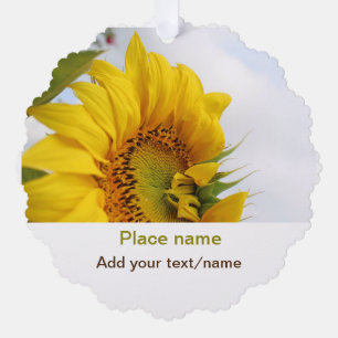 Carte Décorative Jardin de tournesols jaunes ajouter photo texte no
