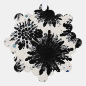 Carte Décorative Jardin monochrome : Abstrait noir et blanc (Recto)