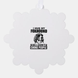 Carte Décorative J'Embrasse Mon Foxhound Donc Je N'Étouffe Pas Les 