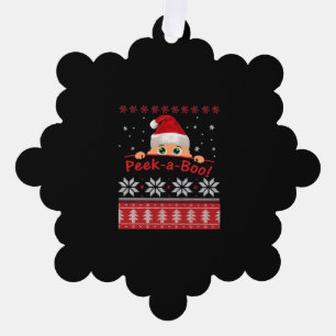 Carte Décorative Jeter Un Coup D'Oeil À Un Boo Chemise De Noël Femm