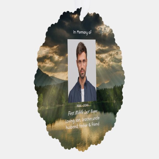 Carte Décorative John 11: 25, Scripture Memorial Keepsake  (Droite)