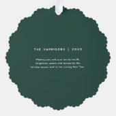 Carte Décorative JOIE Élégante | Noël (Verso)