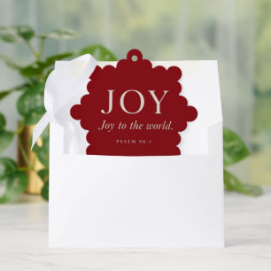 Carte Décorative JOIE Psaume 98:4 Cadeau de Noël