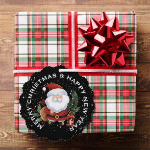 CARTE DÉCORATIVE JOLLY PÈRE NOËL, NOËL PERSONNALISÉ