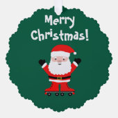 Carte Décorative Jote Père Noël sur le papier à roulettes Noël (Recto)