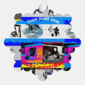 Carte Décorative Joueurs de hockey sur glace (Recto)