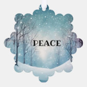 CARTE DÉCORATIVE JOY & PEACE SNOWFLAKE PAPER (Verso)