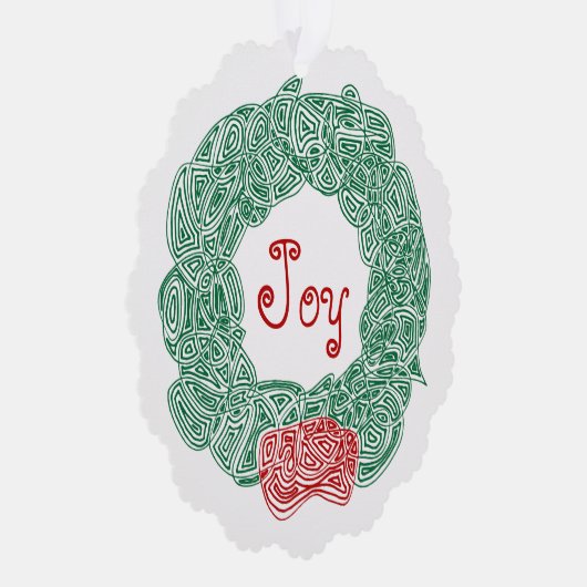 Carte Décorative Joy Wreath (Droite)