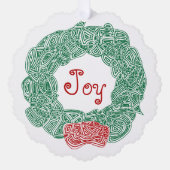 Carte Décorative Joy Wreath (Recto)