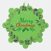Carte Décorative Joyeuse couronne de Noël (Recto)