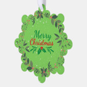 Carte Décorative Joyeuse couronne de Noël (Gauche)