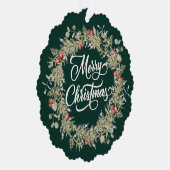 Carte Décorative Joyeuse couronne d'hiver de Noël (Droite)