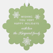 Carte Décorative Joyeuses Fêtes Festifs Et Élégants (Verso)