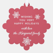 Carte Décorative Joyeuses Fêtes Festifs Et Élégants (Verso)