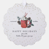 Carte Décorative Joyeuses Fêtes | Noël Chocolat Chaud Classique (Recto)