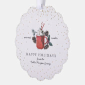 Carte Décorative Joyeuses fêtes | Noël classique au chocolat chaud (Gauche)