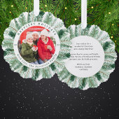 Carte Décorative Joyeuses vacances aquarelle Floral Wreath Photo