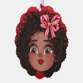 Carte Décorative Joyeuses Vacances De Curly Girl (Gauche)