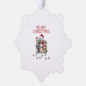 Carte Décorative Joyeux chiens de Noël (Gauche)