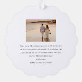 Carte Décorative Joyeux et marié moderne Noël (Verso)