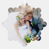 Carte Décorative Joyeux Mariage marié Photo Dusty Bleu Noël (Verso)