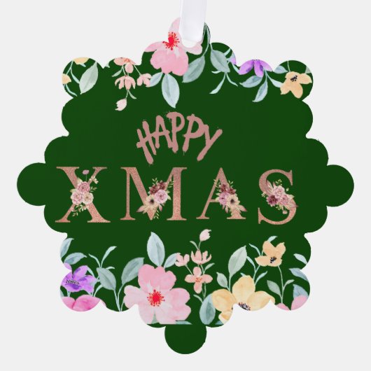 Carte Décorative Joyeux Noël (Recto)