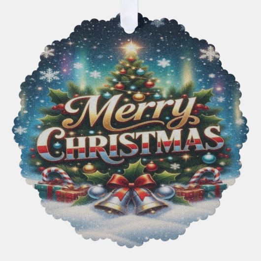 Carte Décorative Joyeux Noël (Recto)