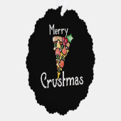 Carte Décorative Joyeux Noël à la pizza (Droite)