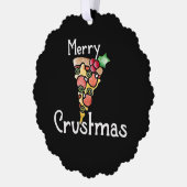Carte Décorative Joyeux Noël à la pizza (Gauche)