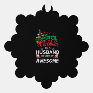 Carte Décorative Joyeux Noël à un Mari de grand merveilleux