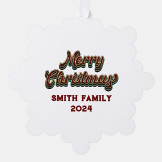 Carte Décorative Joyeux Noël - Correspondance familiale