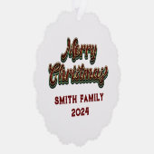 Carte Décorative Joyeux Noël - Correspondance familiale (Droite)