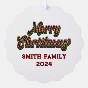Carte Décorative Joyeux Noël - Correspondance familiale