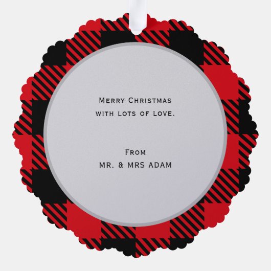 Carte Décorative Joyeux Noël en Arbre de Noël (Verso)