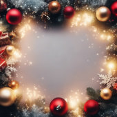 Carte Décorative Joyeux Noël et Joyeuses fêtes