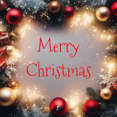 Carte Décorative Joyeux Noël et Joyeuses fêtes