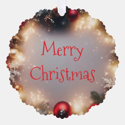 Carte Décorative Joyeux Noël et Joyeuses fêtes (Recto)