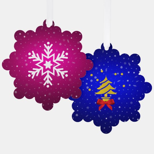 Carte Décorative Joyeux Noël et une bonne année ! (Recto/Verso)