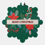 Carte Décorative Joyeux Noël Floral (Verso)