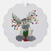 Carte Décorative Joyeux Noël Maine Moose (Recto)