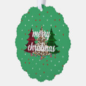 Carte Décorative Joyeux Noël moderne & élégant (Gauche)