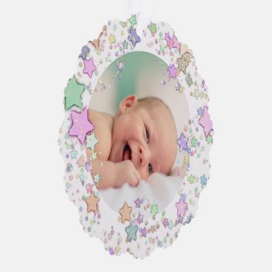 Carte Décorative Joyeux Noël nouveau bébé (Droite)