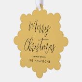 Carte Décorative Joyeux Noël Photo Gold Holiday (Gauche)