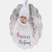 Carte Décorative Joyeux Noël Photo Green Holiday (Gauche)