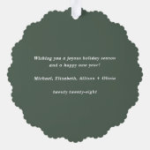 Carte Décorative Joyeux Noël Photo Holiday (Verso)