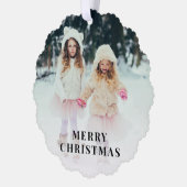 Carte Décorative Joyeux Noël Photo Holiday (Gauche)