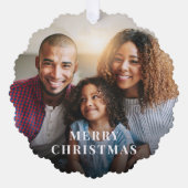 Carte Décorative Joyeux Noël Photo Overlay (Recto)