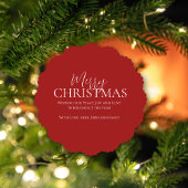 Carte Décorative Joyeux Noël Photo Wreath Holly Berries