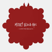 Carte Décorative Joyeux Noël tropical (Verso)