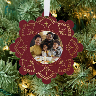 Carte Décorative Joyeux Nous Vous Adorons Photo de Noël de Vacanc